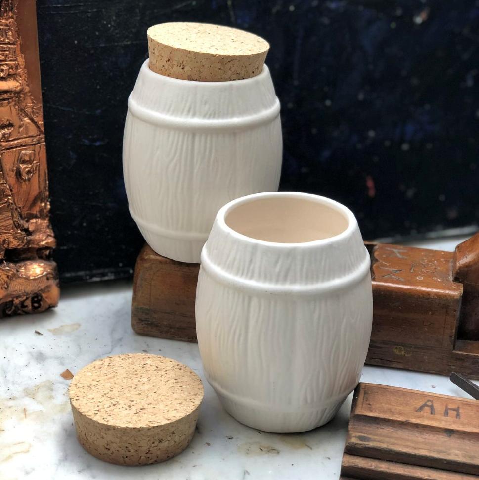 Банка для специй с пробкой Бочонок