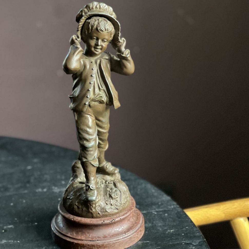 Статуэтка Мальчик Франция регюль дерево 36 см 