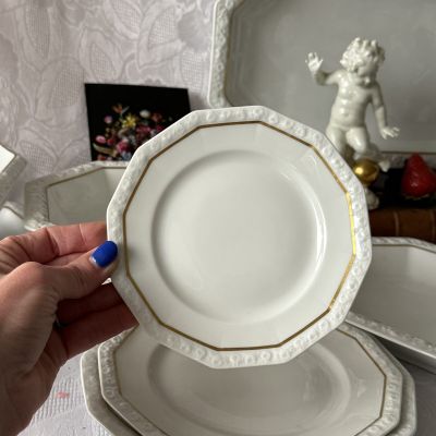 Тарелка Ph.Rosenthal Maria с золотой каймой 15 см Германия 1927 г