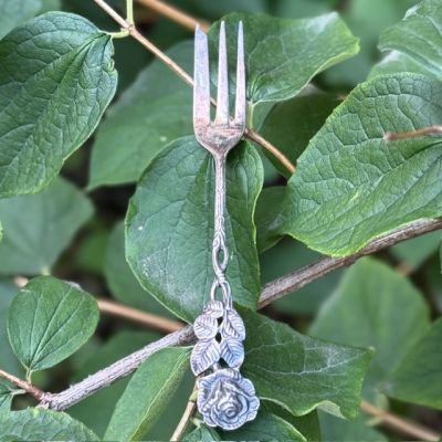 Вилка десертная Хильдесхаймская роза 13 см серебрение 100