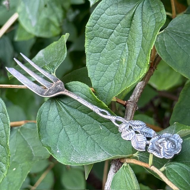 Вилка десертная Хильдесхаймская роза 13 см серебрение 100