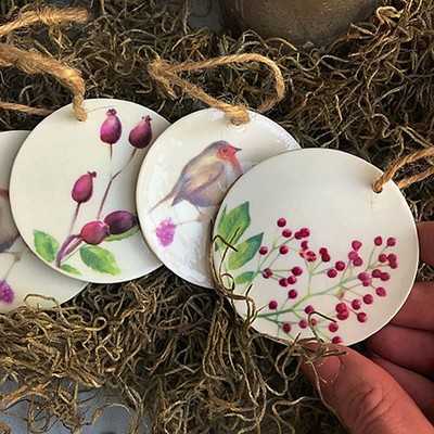 Подвес Ягоды фарфор