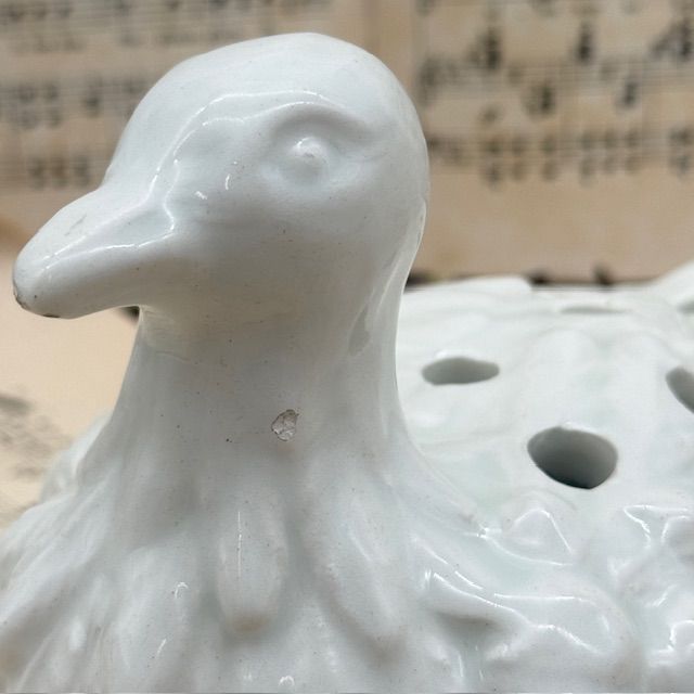 Роузбол пикфлер Утка керамика 18 см фарфор изъян