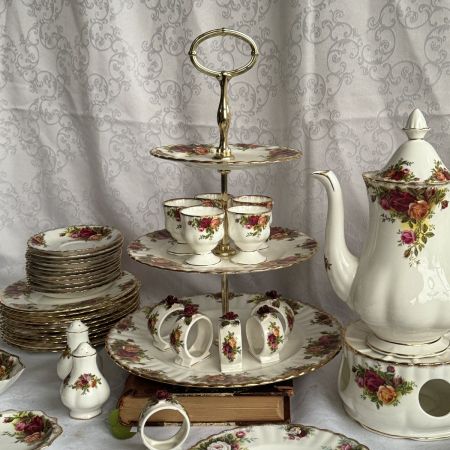 Этажерка менажница Old Country Roses Royal Albert 26 см Англия