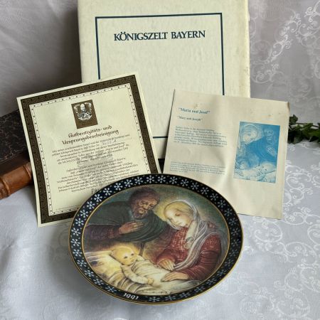 Тарелка Königszelt Bayern Рождественские сказки 24 см Бавария 1991 г.