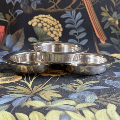 Блюдце подставка 8 см серебрение Голландия