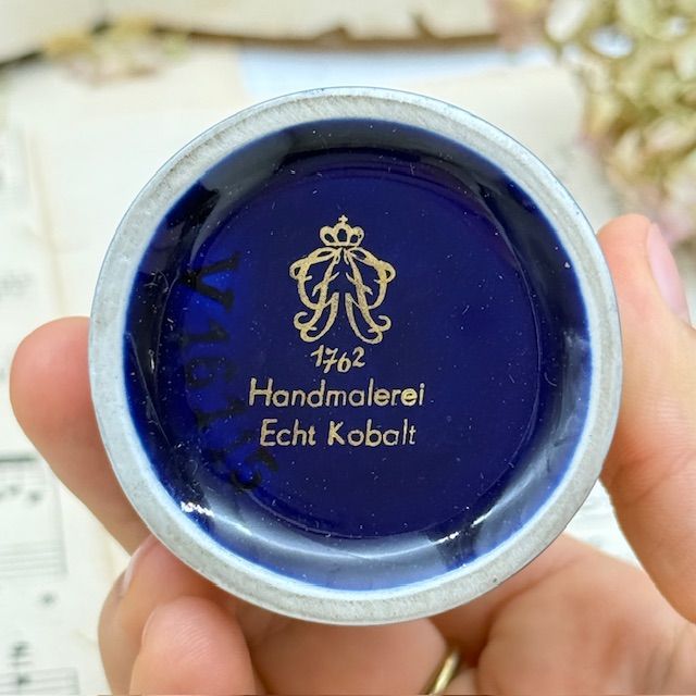 Ваза мини Кобальт 11 см фарфор Германия 