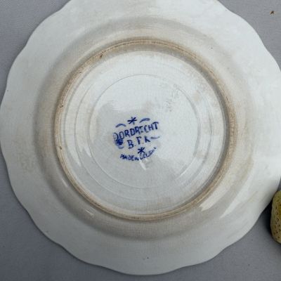 Тарелка Boch Freres Keramis Dordrecht 22 см Бельгия 1890 г.