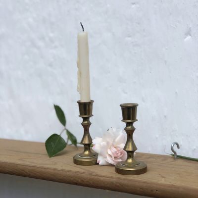 Подсвечник на тонкую свечу 7 см латунь