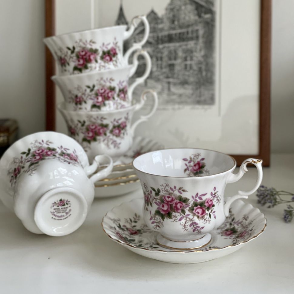 Чайная пара Royal Albert Lavender Rose 200 мл Англия
