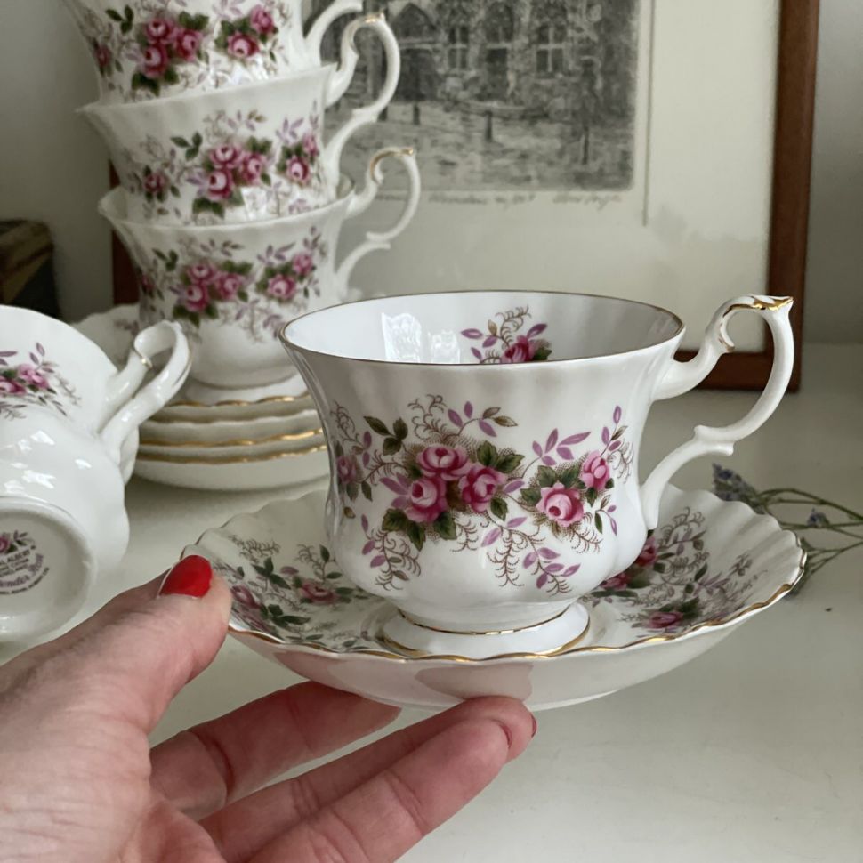 Чайная пара Royal Albert Lavender Rose 200 мл Англия