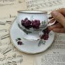 Чайная пара Queen's Rosina 180 мл костяной фарфор Англия