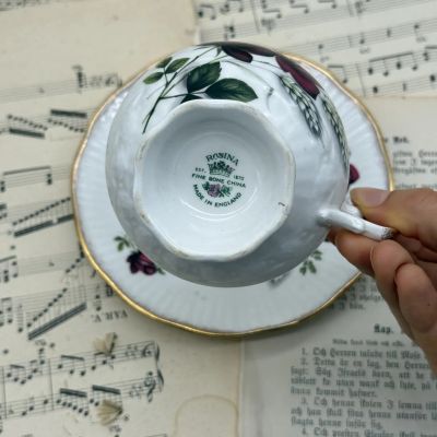 Чайная пара Queen's Rosina 180 мл костяной фарфор Англия