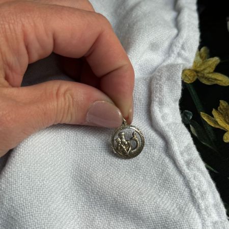 Подвеска Зодиак Водолей 1 см серебро