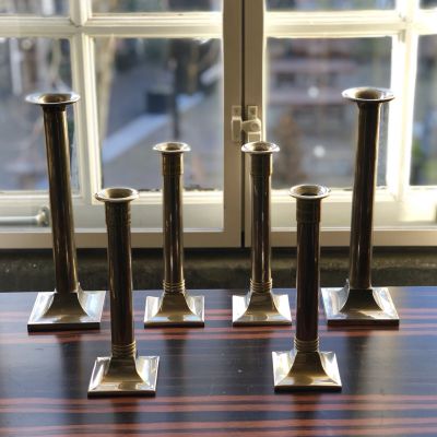 Подсвечник на квадратном основании 22см