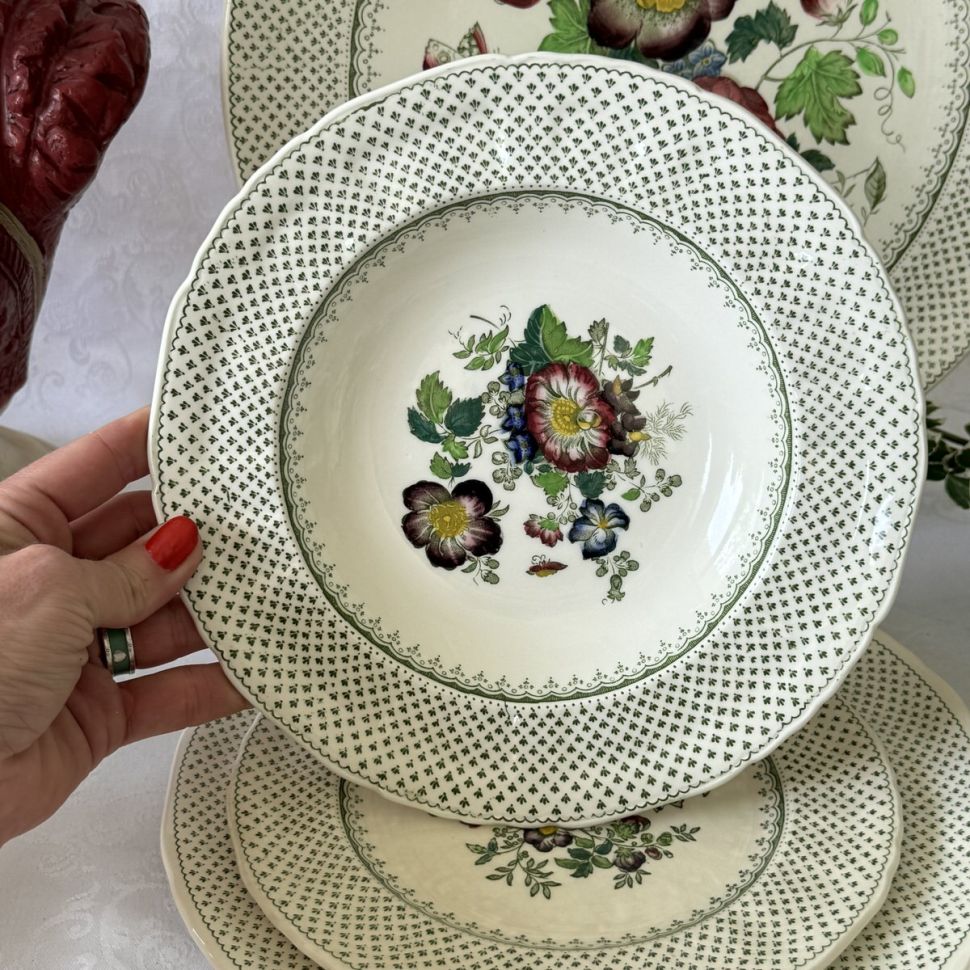 Тарелка глубокая Mason's Paynsley Green 23 см Англия