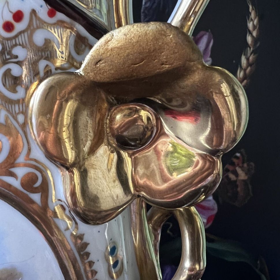 Ваза парная Дама 40 см фарфор Арнуво Франция 1880 г.