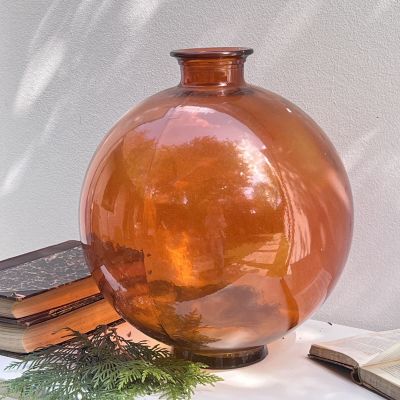 Ваза огромная Шар 40 см цветное стекло