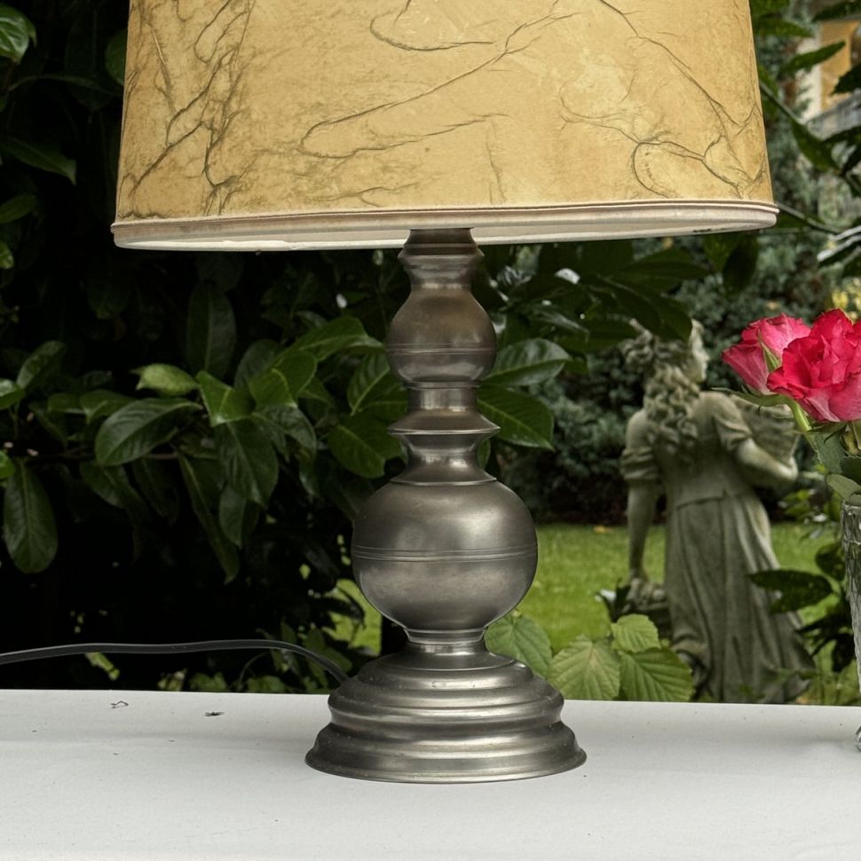 Лампа настольная 31 см олово