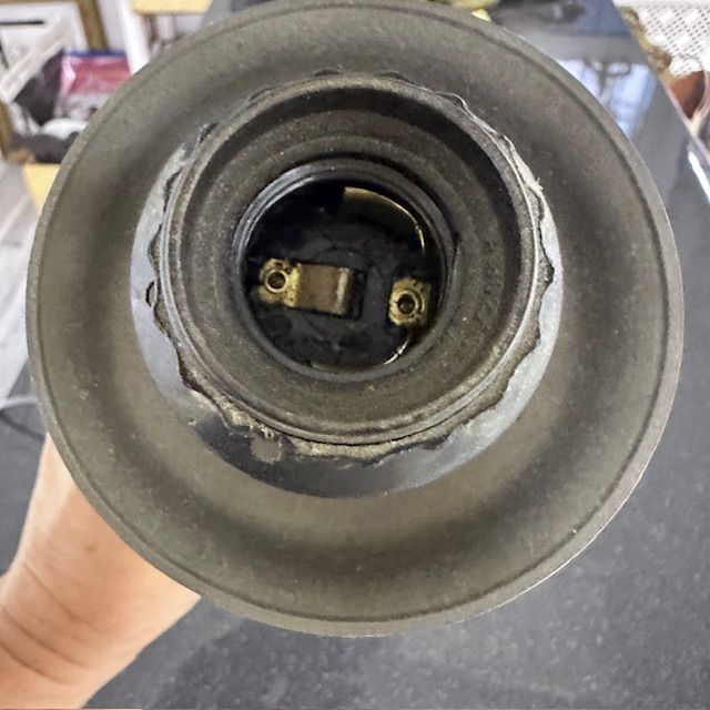 Лампа настольная 31 см олово