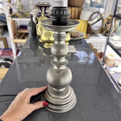 Лампа настольная 31 см олово