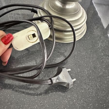 Лампа настольная 31 см олово
