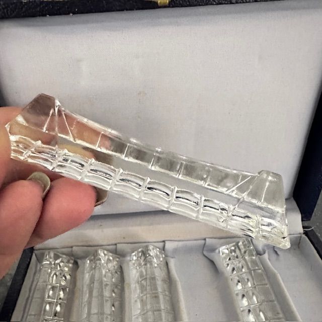 Подставка под приборы Порт-куто 9 см хрустальное стекло