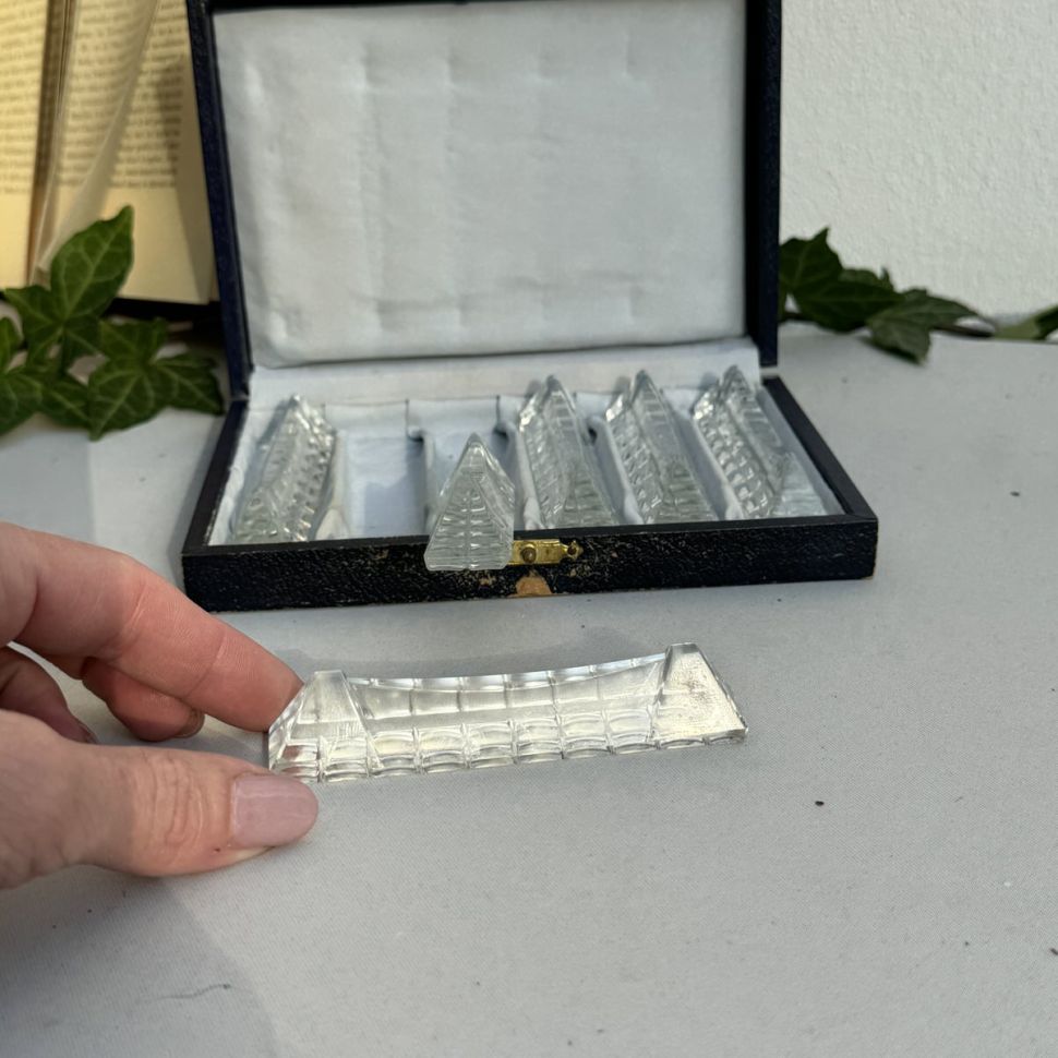 Подставка под приборы Порт-куто 9 см хрустальное стекло