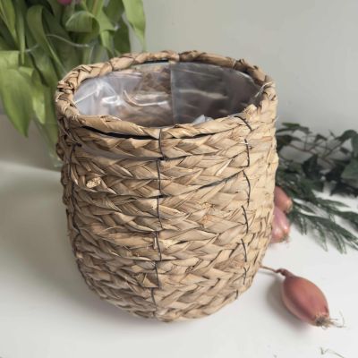 Кашпо плетеное "умное" Лист банана 23 см Индонезия
