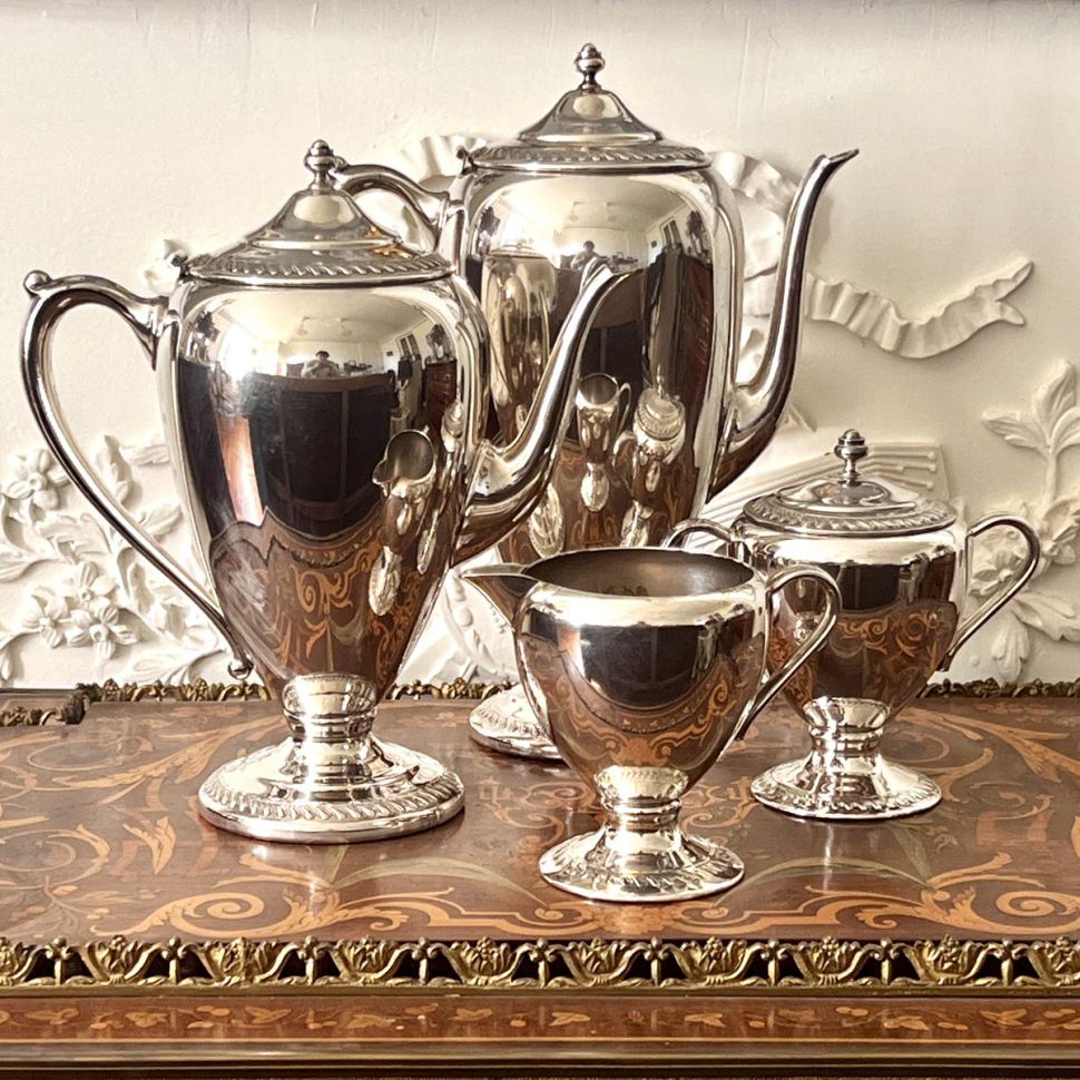 Чайник кофейник 1,4 л серебрение