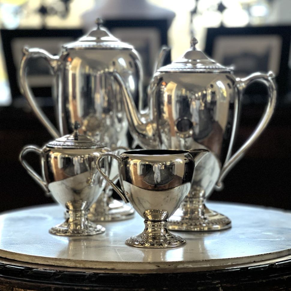 Чайник кофейник 1,4 л серебрение