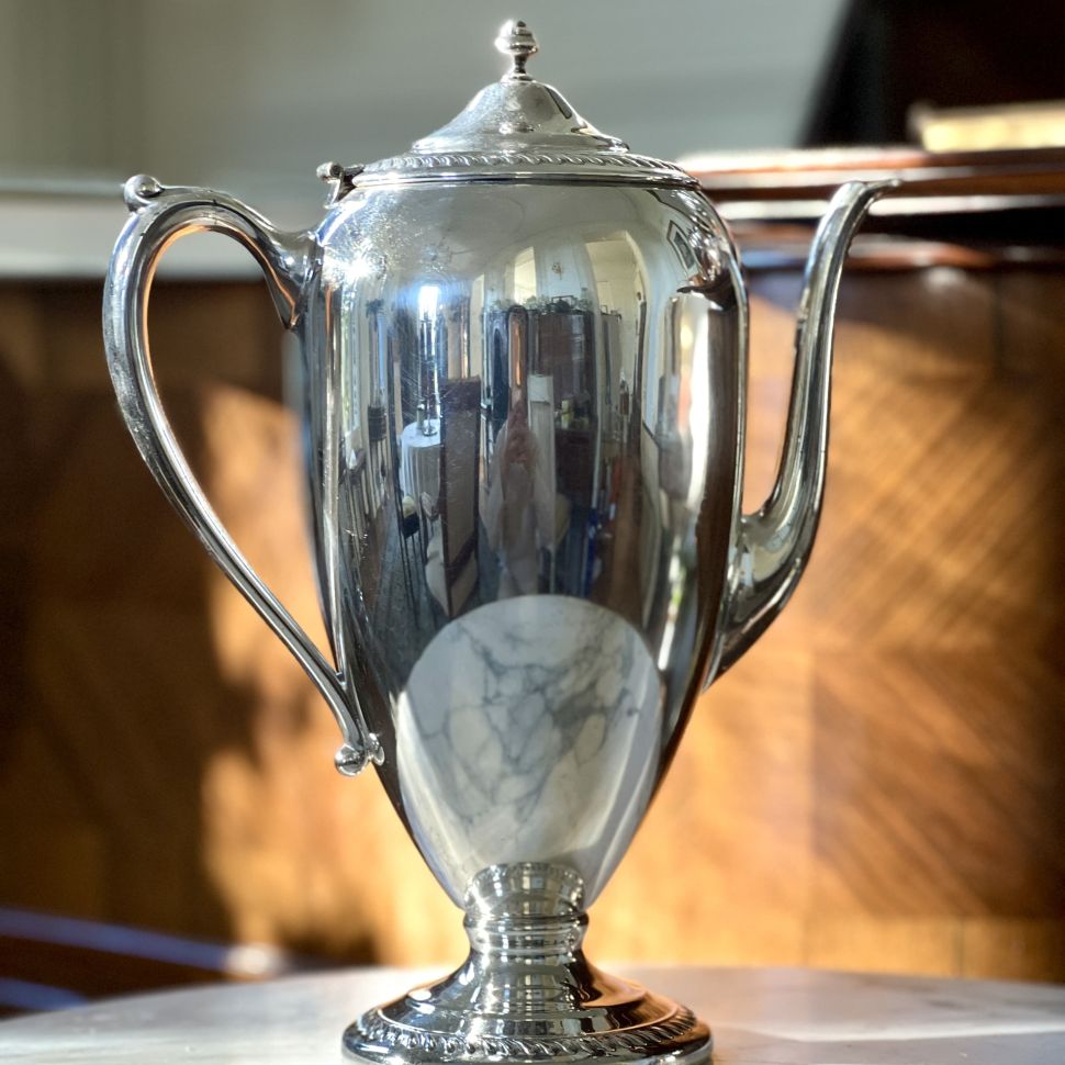 Чайник кофейник 1,4 л серебрение