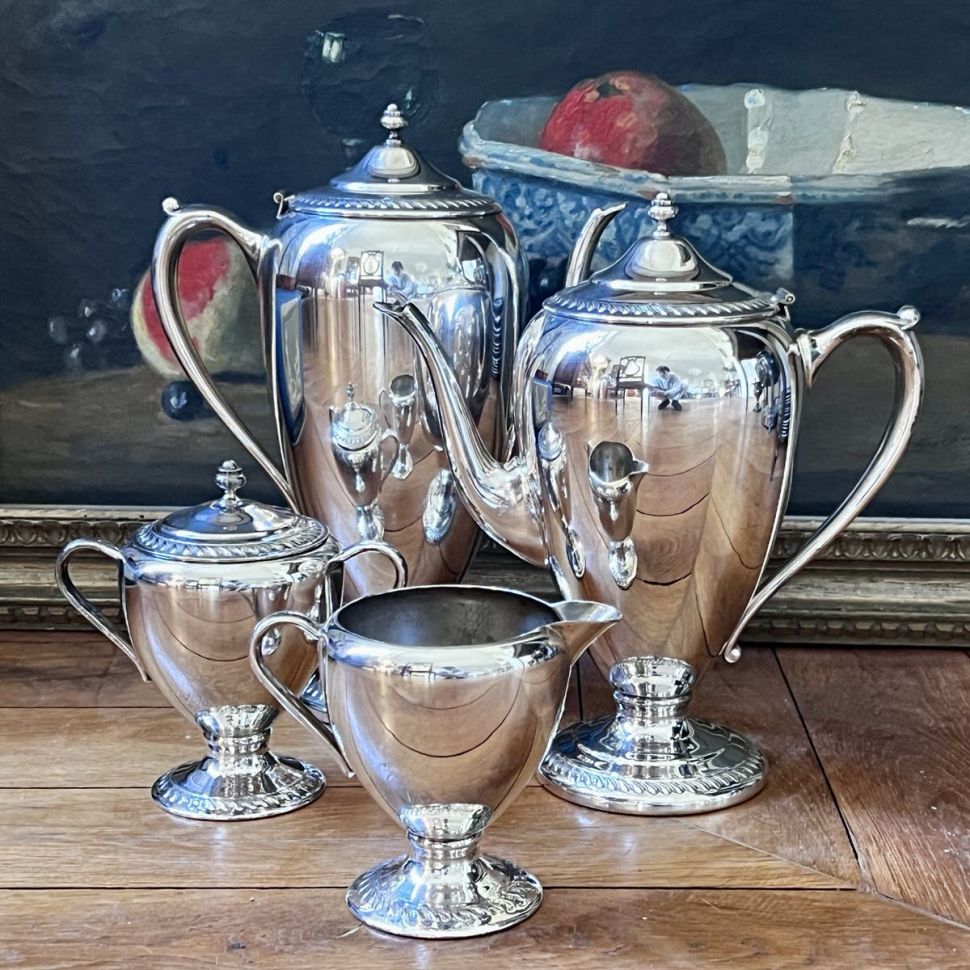 Чайник кофейник 1,4 л серебрение