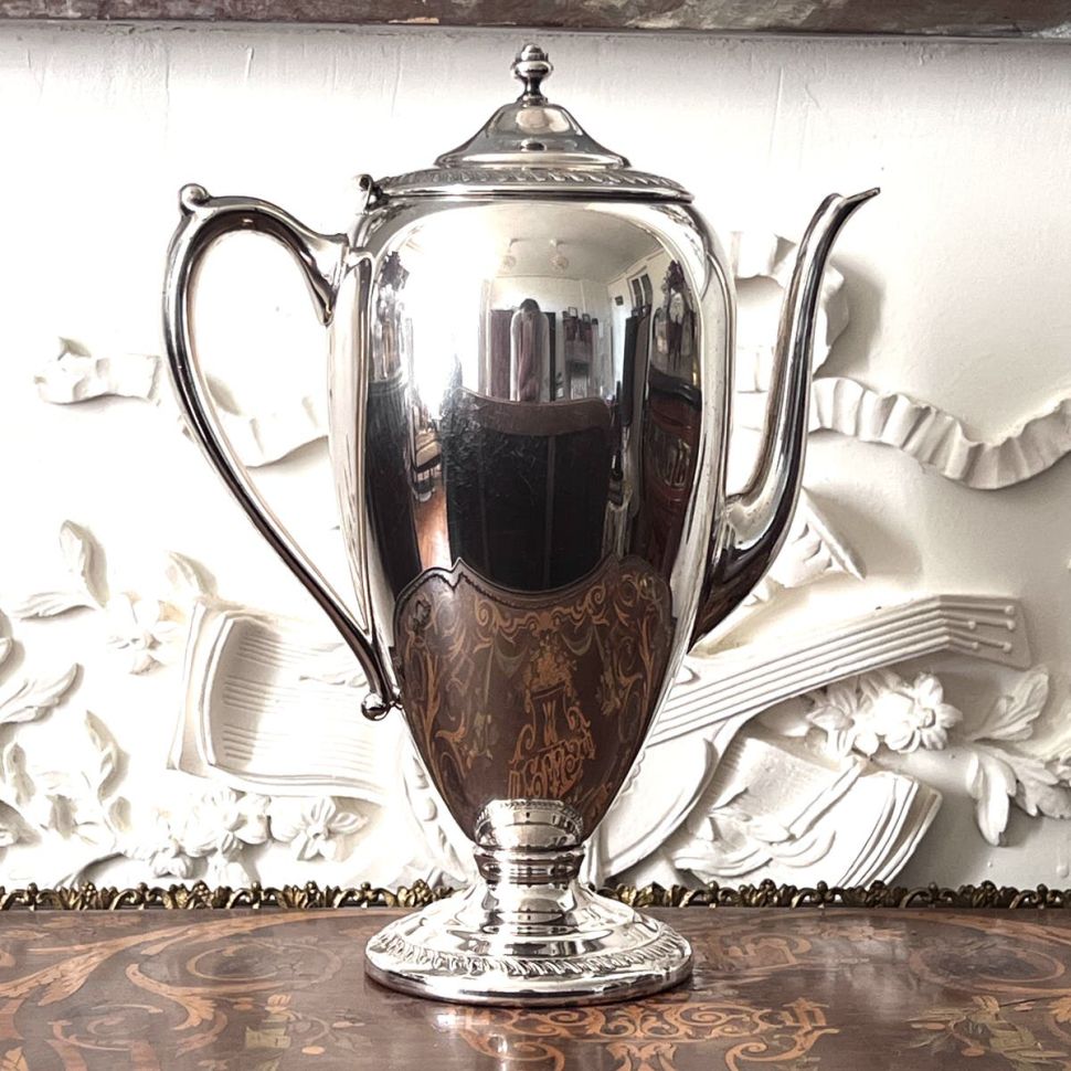 Чайник кофейник 1,4 л серебрение