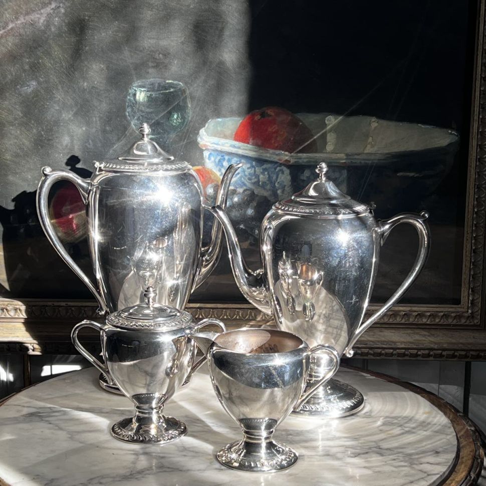 Чайник кофейник 1,4 л серебрение