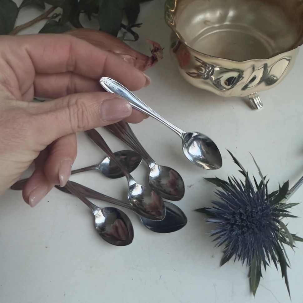 Ложка для соли 9 см сталь 