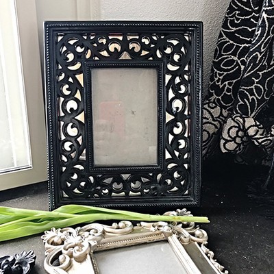 Рама массивная для фото резная Черная, Голландия
