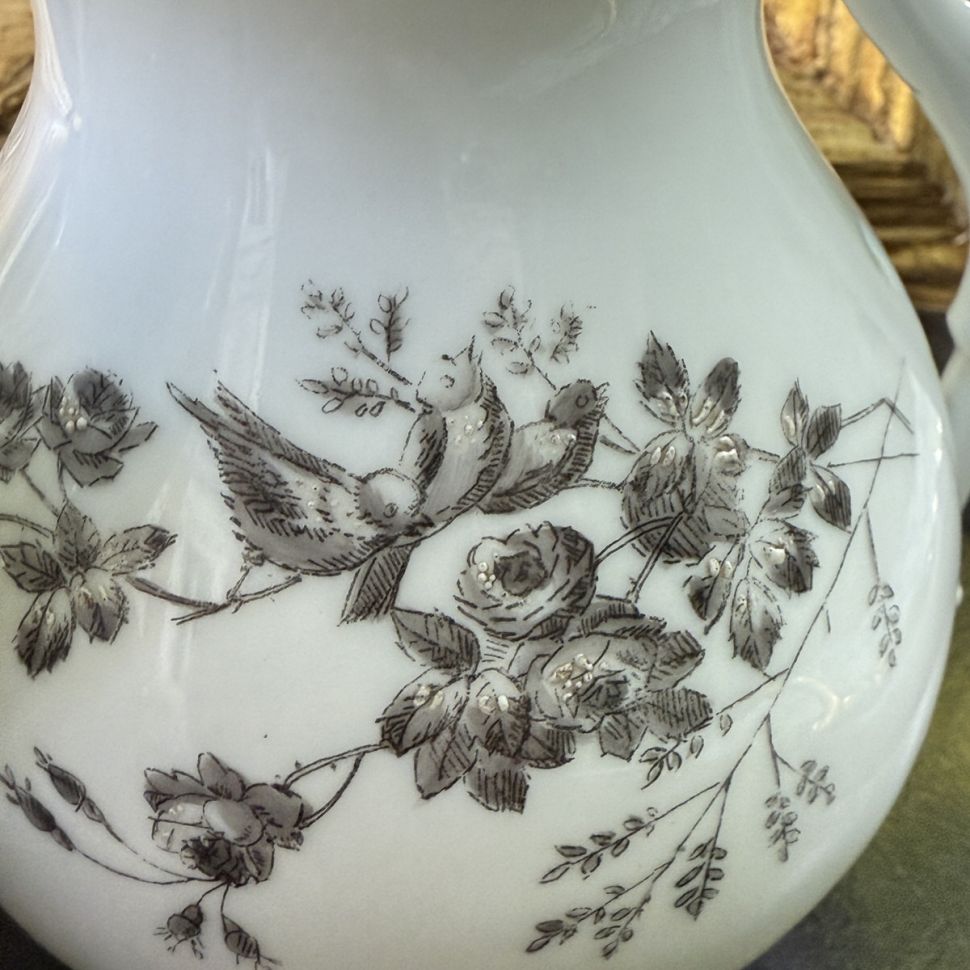 Сахарница и молочник Limoges фарфор Франция конец 19 века