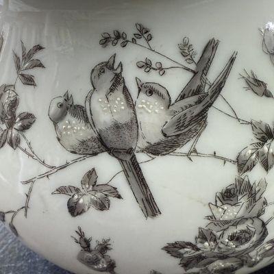 Сахарница и молочник Limoges фарфор Франция конец 19 века