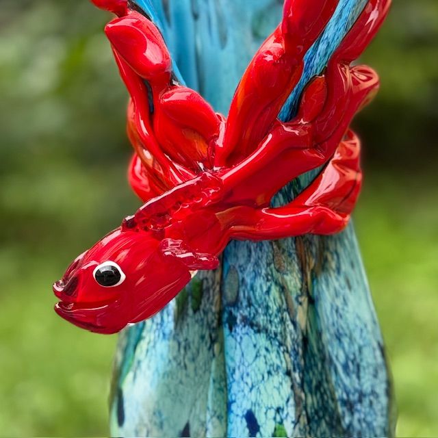  Ваза Murano 47 см цветное стекло ручная работа 