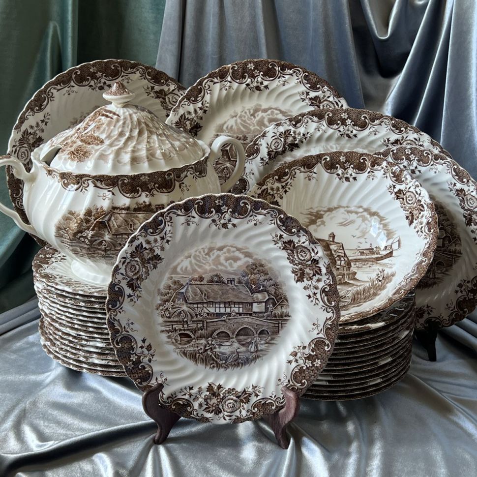 Тарелка глубокая Johnson Brothers English Country Life 22 см Англия