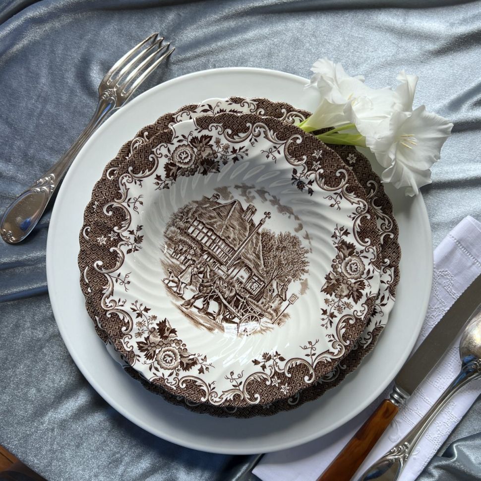 Тарелка глубокая Johnson Brothers English Country Life 22 см Англия