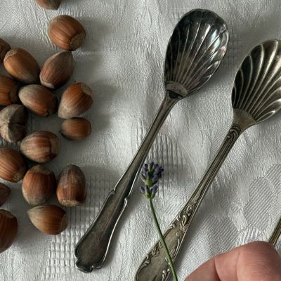 Ложка Ракушка 14 см серебрение 