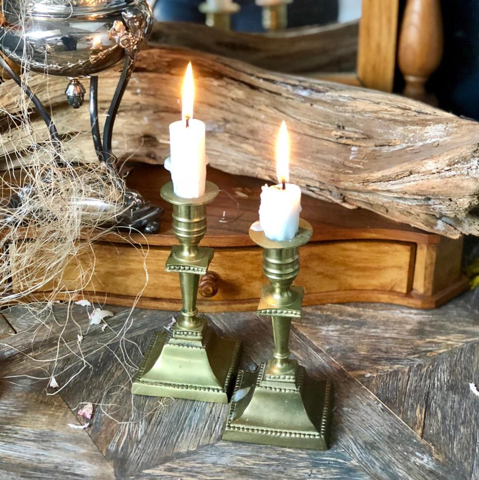 Подсвечник латунный на 1 свечу