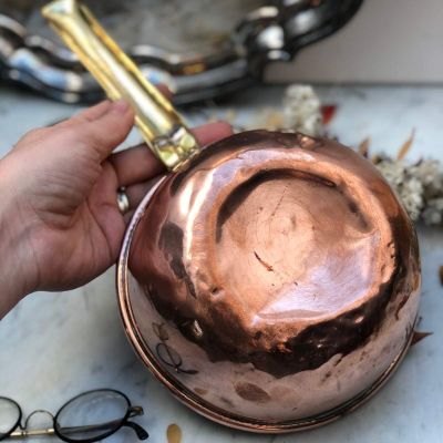 Ковш старый средний медь 1л