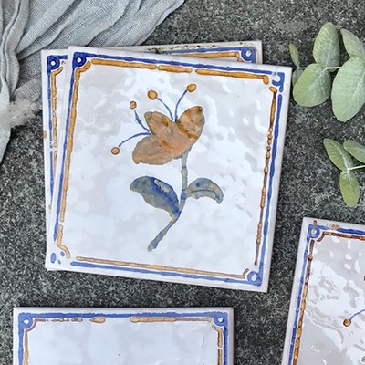 Итальянская плитка с узором изразец