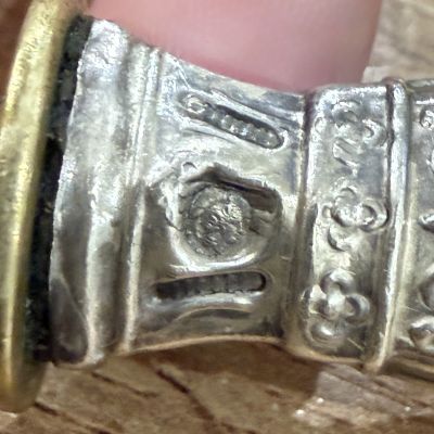 Набор для подачи мороженного и десерта серебро золочение Франция