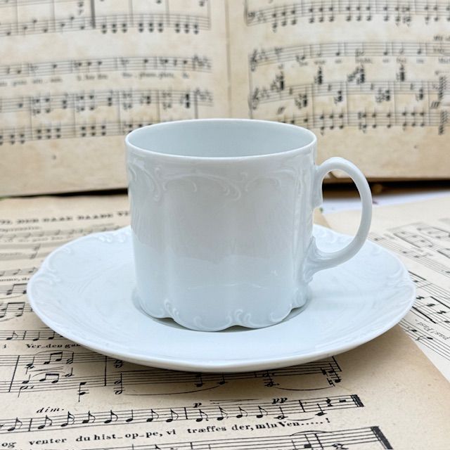 Чайная пара Rosenthal Monbijou белый 200 мл Германия