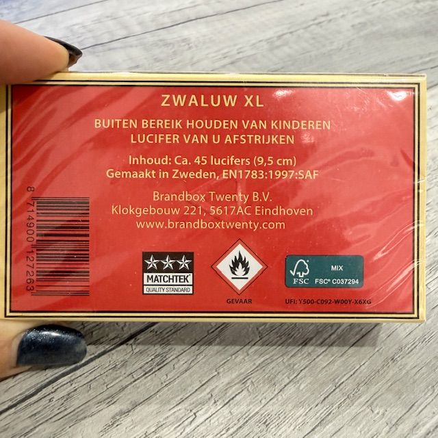 Спички безопасные большие Ласточка 11 см Швеция