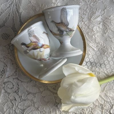 Подставка для яйца и блюдце Porcelain de Paris 6 см Франция